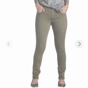 Jag Jeans Olive Green Cotton High Rise Nora Pull … - image 1